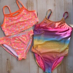 Children’s Place Colorful Kids' Swimsuit Set Large/XL